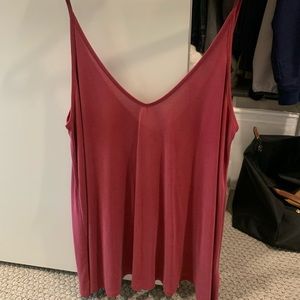 Deep v neck tank